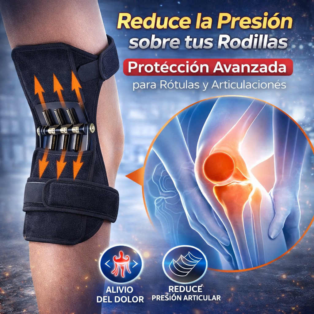 🦵⚙️ Rodilleras de Soporte Metálico | 💪 Más fuerza y mayor estabilidad | 1️⃣ 1 Unidad | 🔥 2 Unidades con Descuento