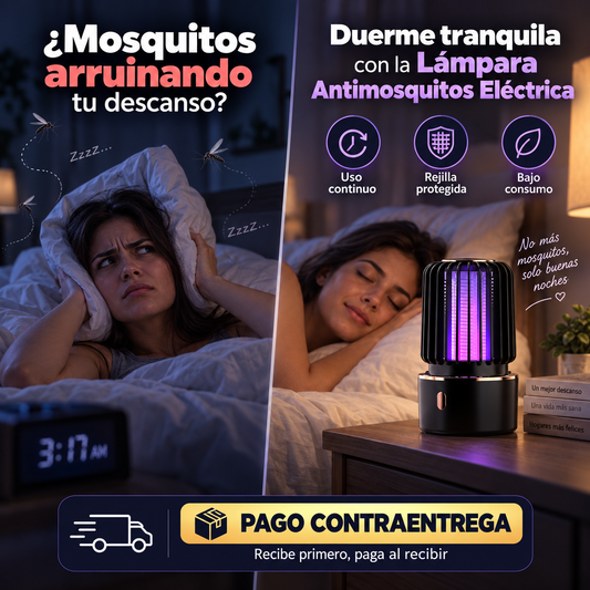 🦟 Lámpara Antimosquitos Eléctrica ✨ ¡Noches tranquilas, sin mosquitos!