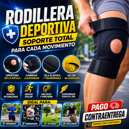 Rodillera Rotula Abierta – Soporte y Comodidad 🏃‍♂️🛡️