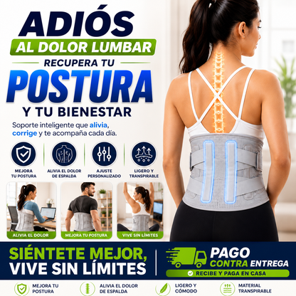 🚶 Corrector de Postura y Faja Lumbar | Reduce la Tensión y Mejora tu Postura en Minutos 💙🦴