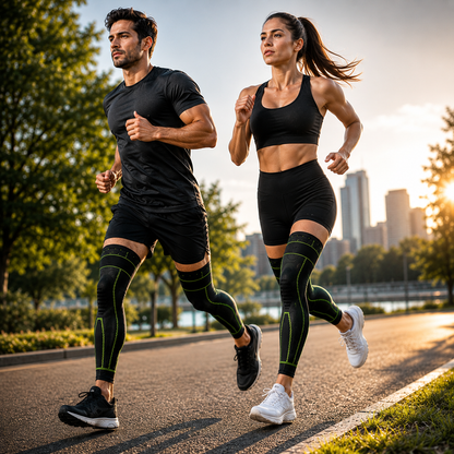 💥 Potencia tus rodillas y supera tus límites 🏃‍♂️🔥 RODILLERA LARGA CON CINTA - 2 unidades 🚛 50% OFF
